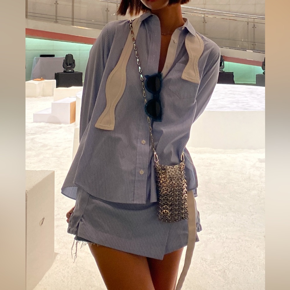 Sacai long two piece shirt